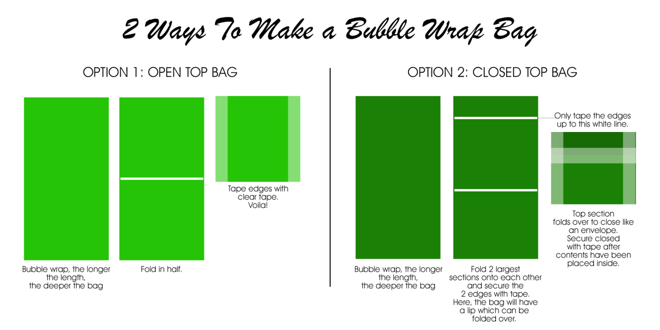 How To Make A Bubble Wrap Bag 1