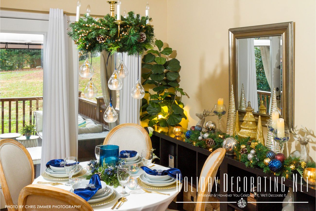 Navy Dining Room Decor